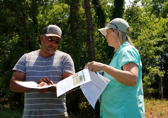 Jason Berlowitz, a cattle rancher from Cushing, Oklahoma going over his plan.