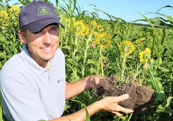 Justin Knopf, of Knopf Farms near Gypsum, Kansas