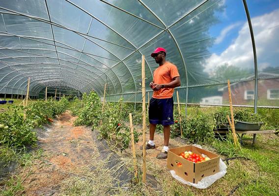 Preston started PHC Farms to support his community in Anderson County, South Carolina. Photo by Michael Mascari, NRCS. 