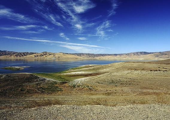 Lake under blue sky